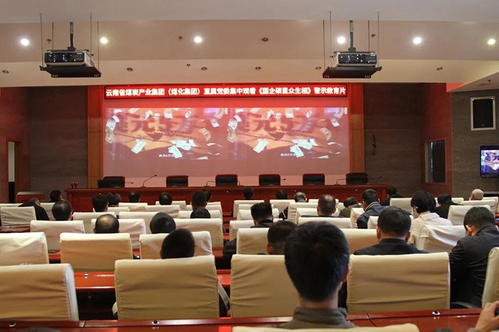 云煤（拉斯维加斯官网）集团直属党委组织寓目《国企硕鼠众生相》警示教育片